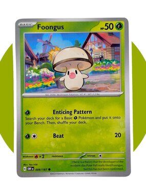 Obsidian Flames Pokemon Card (GG02): Foongus 009/197
